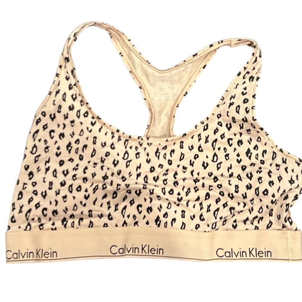 NWT Calvin Klein Women’s Animal Print Bralette Sz XL